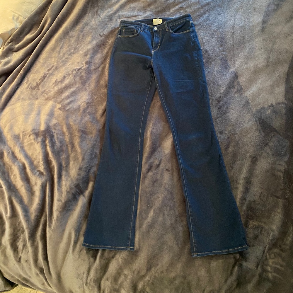 L'AGENCE Oriana High Rise Straight Leg Jeans Midnight Size 29